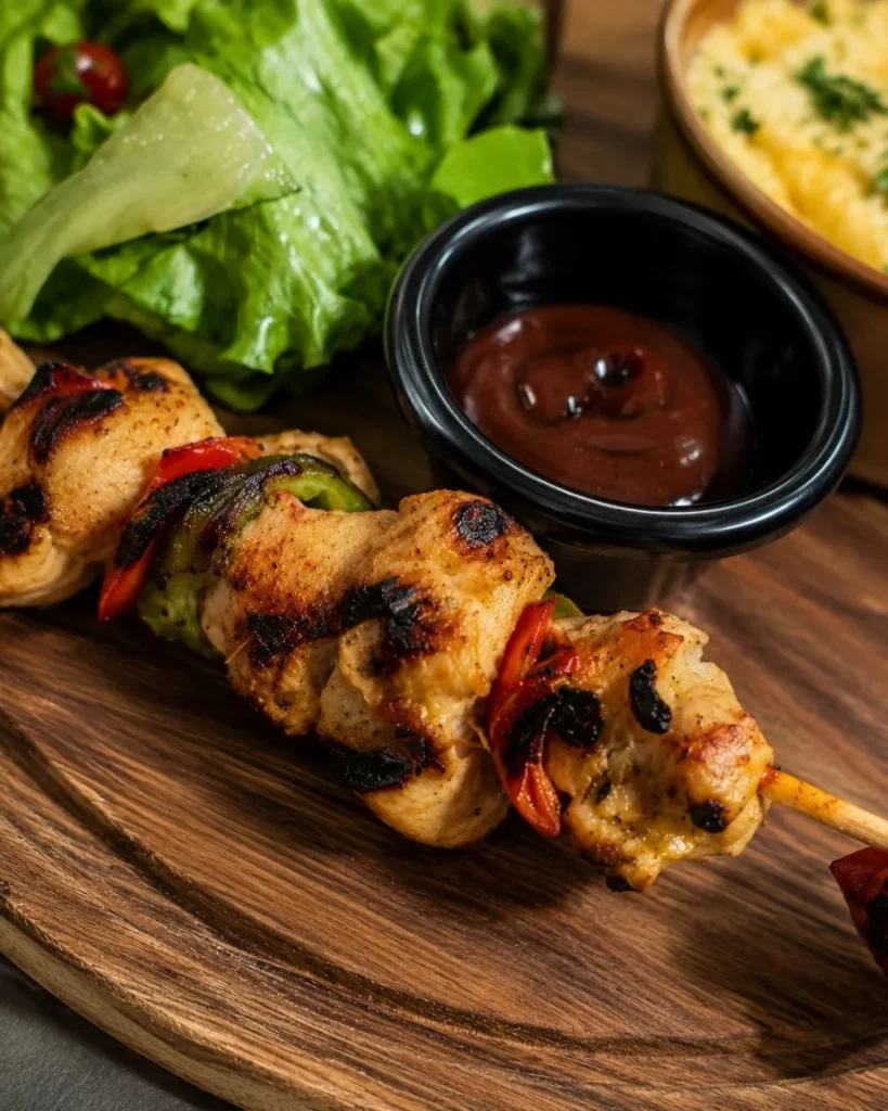 Brochettes de poulet grillées à la braise chez BRASA