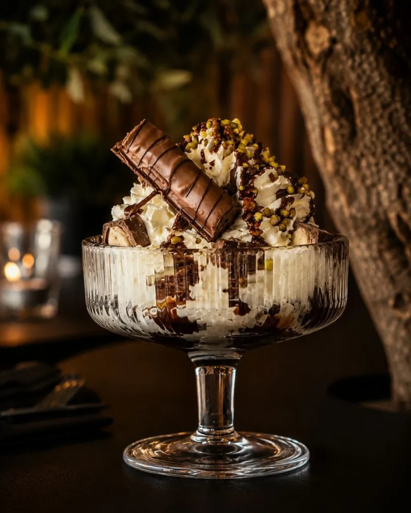 Coupe glacée pistache et chocolat Dubaï chez BRASA
