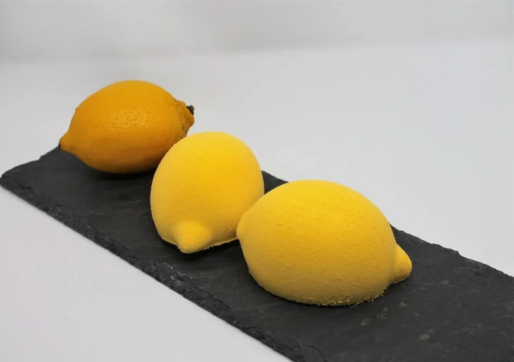 Dessert trompe-l'œil citron du restaurant BRASA